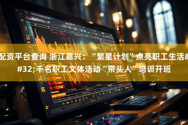 配资平台查询 浙江嘉兴：“繁星计划”点亮职工生活 千名职工文体活动“带头人”培训开班
