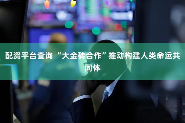 配资平台查询 “大金砖合作”推动构建人类命运共同体